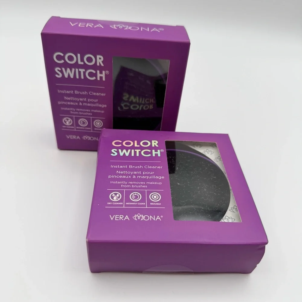 Vera Mona Color Switch Instant Brush Cleaner‎ 2-Pack Makeup Brush Cleaner Set